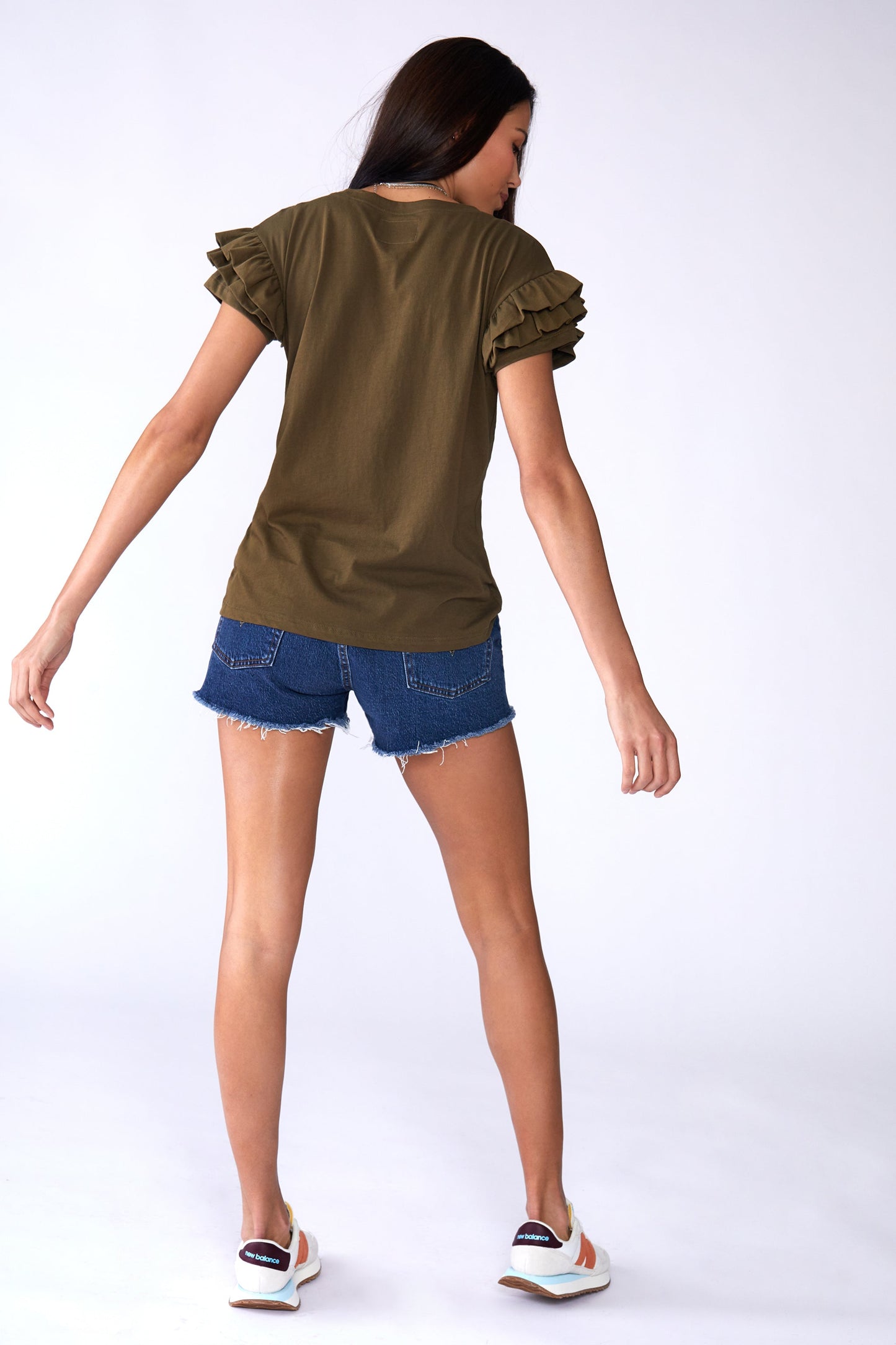 Ella Ruffle Sleeve Tee ❤️